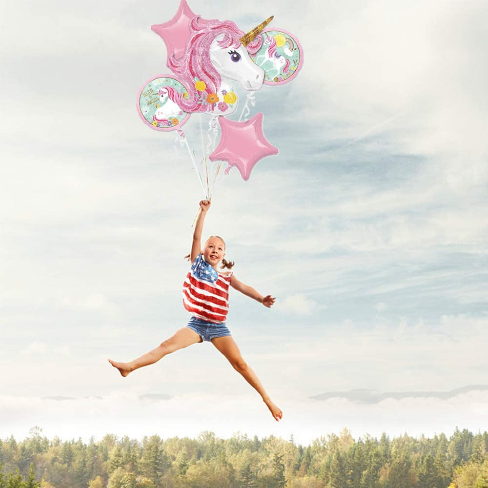 40" Unicorn Balloons Birthday Party Decorations,Pink Unicorn Balloon for Unicorn Theme Party Supplies,Globos De Unicornio,Unicorn Theme Party Decor,Pink Birthday Backdrop