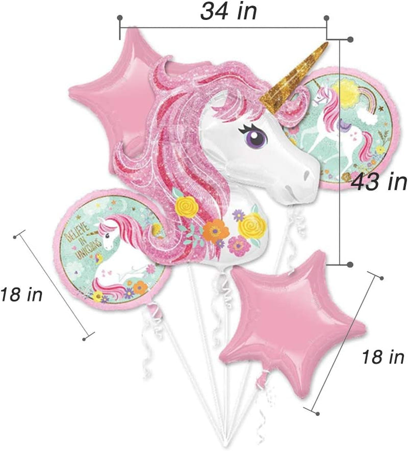 40" Unicorn Balloons Birthday Party Decorations,Pink Unicorn Balloon for Unicorn Theme Party Supplies,Globos De Unicornio,Unicorn Theme Party Decor,Pink Birthday Backdrop