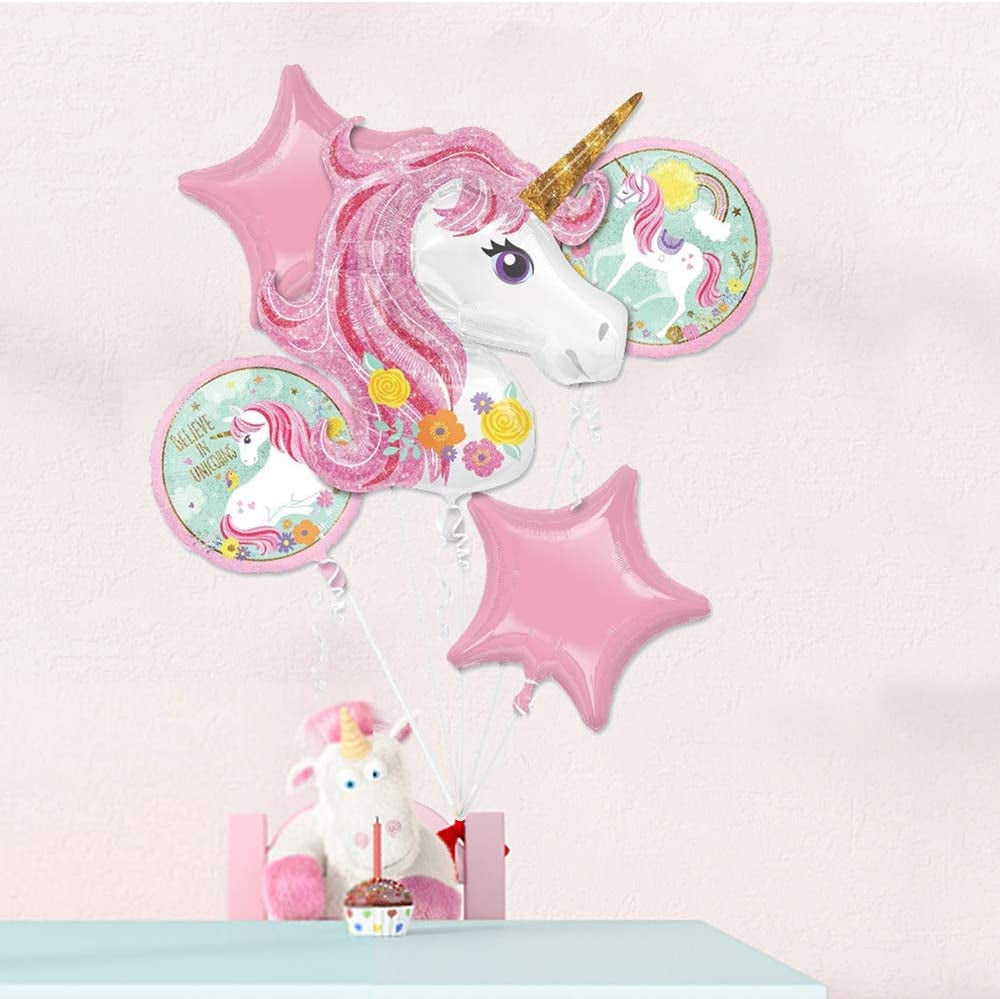 40" Unicorn Balloons Birthday Party Decorations,Pink Unicorn Balloon for Unicorn Theme Party Supplies,Globos De Unicornio,Unicorn Theme Party Decor,Pink Birthday Backdrop