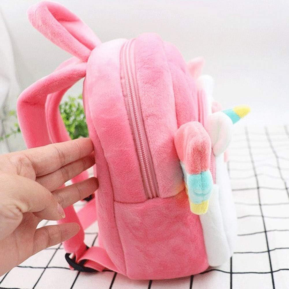 Unicorn Backpacks Kid'S Back Pack Plush Bag Toy Gifts for Kids Girls Baby Double Layer (Pink Unicorn)