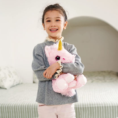 GAGAKU Small Unicorn Stuffed Animal for Girls 11'' Plush Unicorn Doll Soft Unicorn Toy for Birthday Christmas - Pink