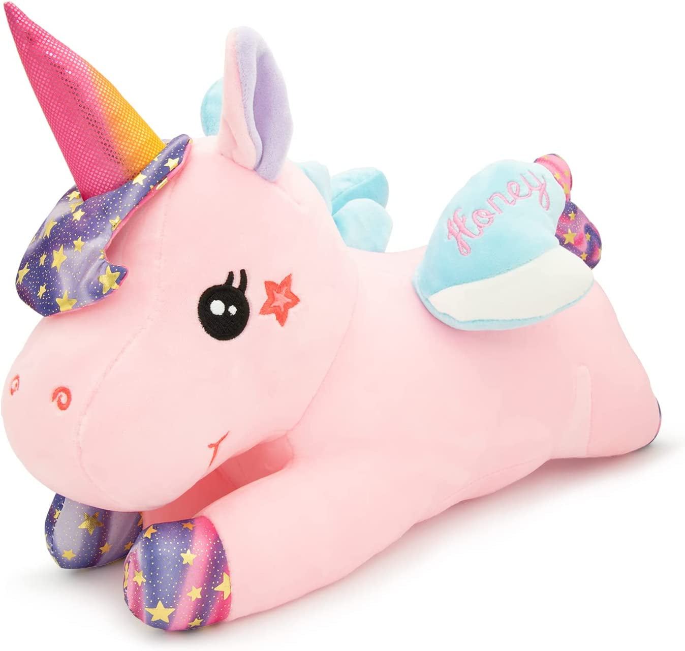 Unicorn Stuffed Animal - Unicorn Plush with Rainbow Horn - Kawaii Wings - Unicorn Gift for Girls - Pegasus Toys - Kids Plushie - Birthday Gifts - Age 3-4 - 5-6 - 7-8 - 9 Yrs