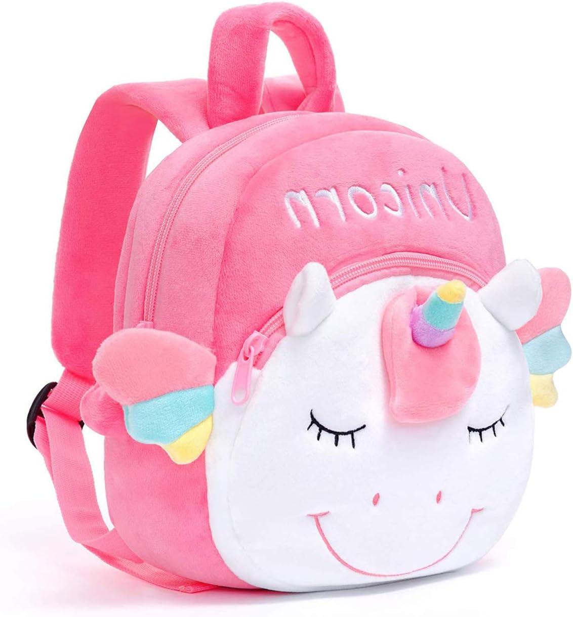 Unicorn Backpacks Kid'S Back Pack Plush Bag Toy Gifts for Kids Girls Baby Double Layer (Pink Unicorn)