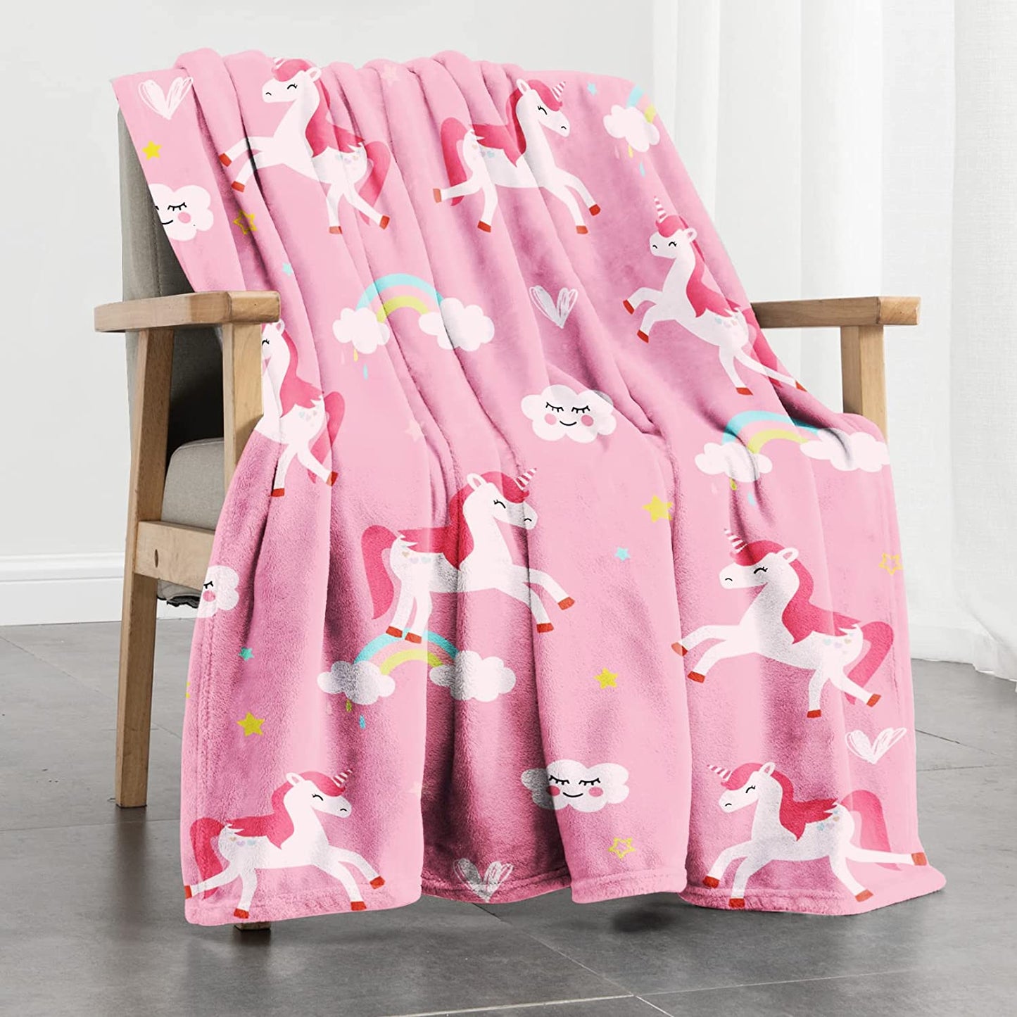 Unicorn Blanket for Girls Cute Kids Fleece Unicorn Throw Blanket Unicorns Gifts for Kids Birthday Christmas, Unicorn Decor for Girls Room 40X50 Inch